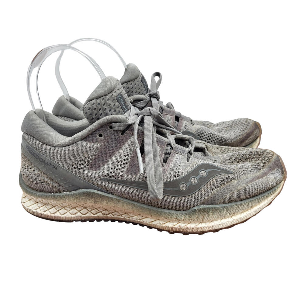 Saucony Womens Freedom ISO 2 Running Shoes Womens Sz 7.5 Gray S10440-2